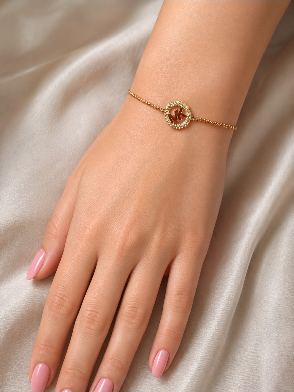 Michael Kors Pavé Logo Slider Bracelet, style number MKJ7470710